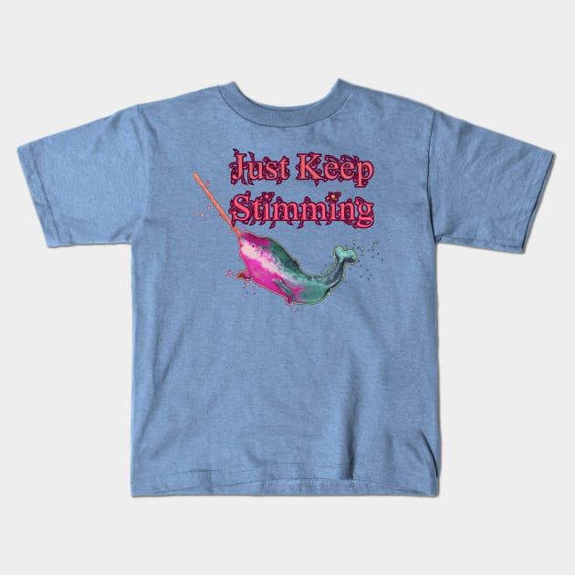 Just Keep Stimming Kids T-Shirt by LondonAutisticsStandingTogether